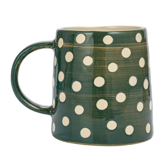 Hello Honey® 14oz. Green Polka Dot Ceramic Mugs, 12ct.